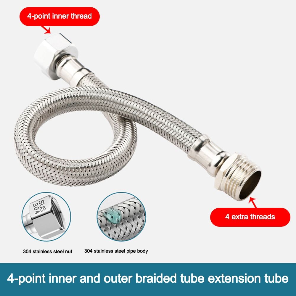 Flexible Hose Braided - 20-200CM Length Flexible Shower Hose Internal