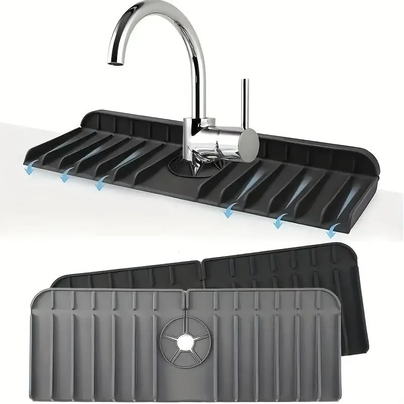 Silicone Tap Washer - Silicone Faucet Mat Dish Soap Sponge