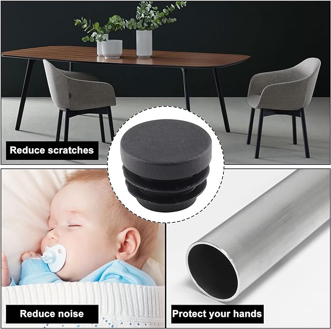 8 PCS Black Round Plastic Blan – Plastic Pipe Clip recenzja i cena
