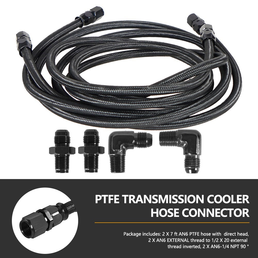 2 X 7Ft AN6 Flexible PTFE Tran – Flexible Hose Braided recenzja i cena