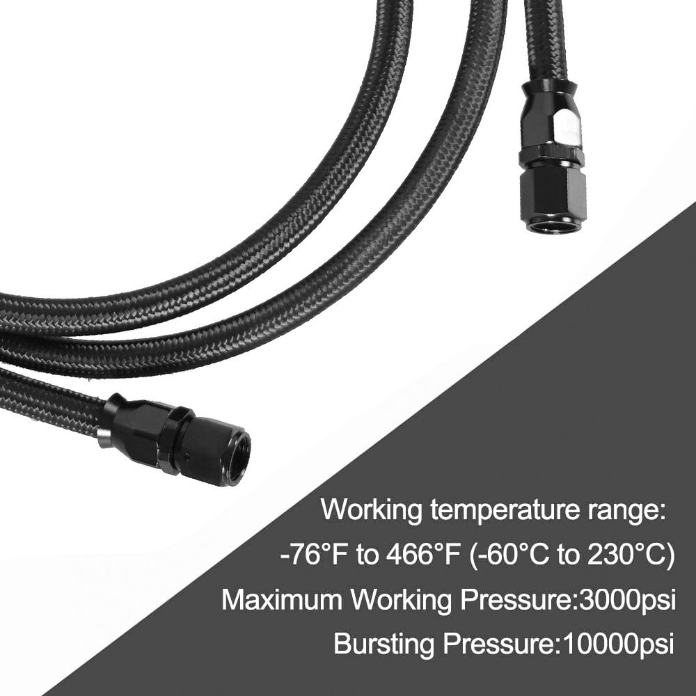 2 X 7Ft AN6 Flexible PTFE Tran – Flexible Hose Braided recenzja i cena
