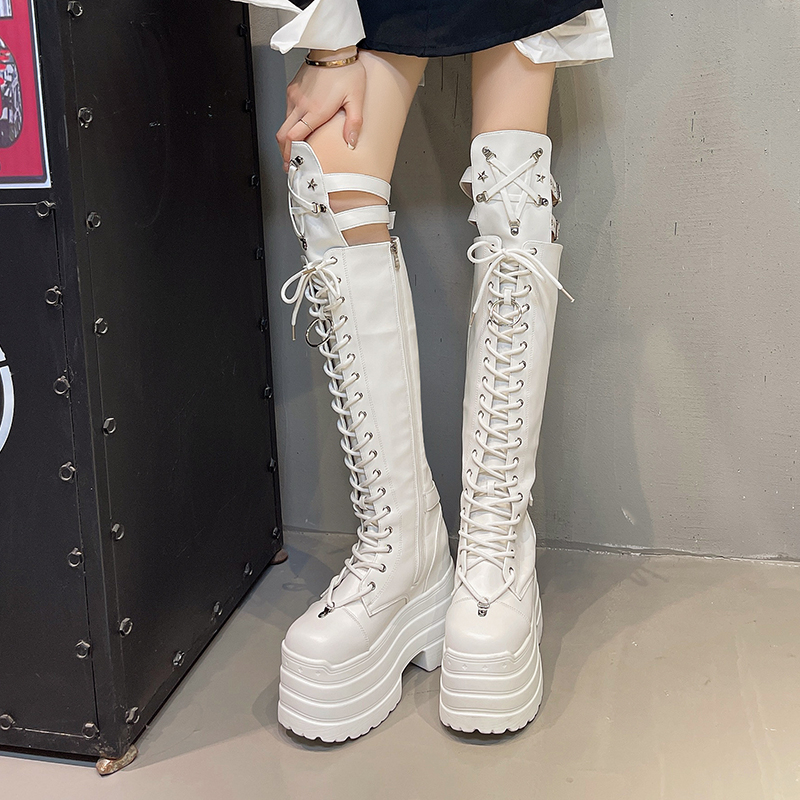 Punk Women Boots Ladies Cospla – Pipe Bending Spring recenzja i cena