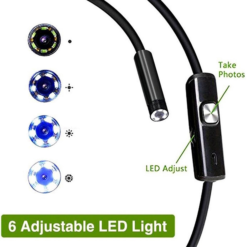 6 LED Light 7mm 1M  Endoscope  – Drain Snake Flexible recenzja i cena