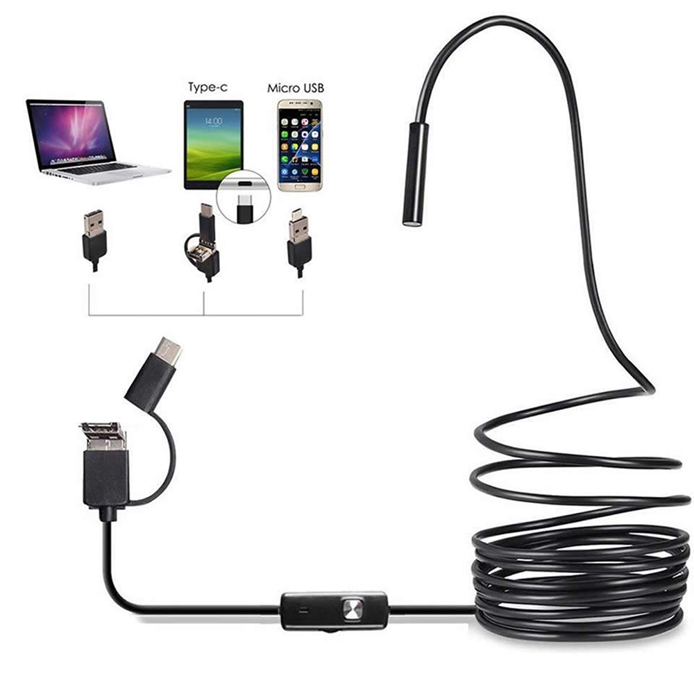 6 LED Light 7mm 1M  Endoscope  – Drain Snake Flexible recenzja i cena