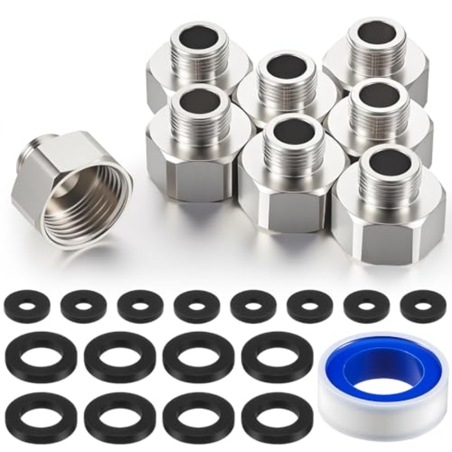 8 Pcs Brass Water Line Adapter – Compression Fitting Brass recenzja i cena