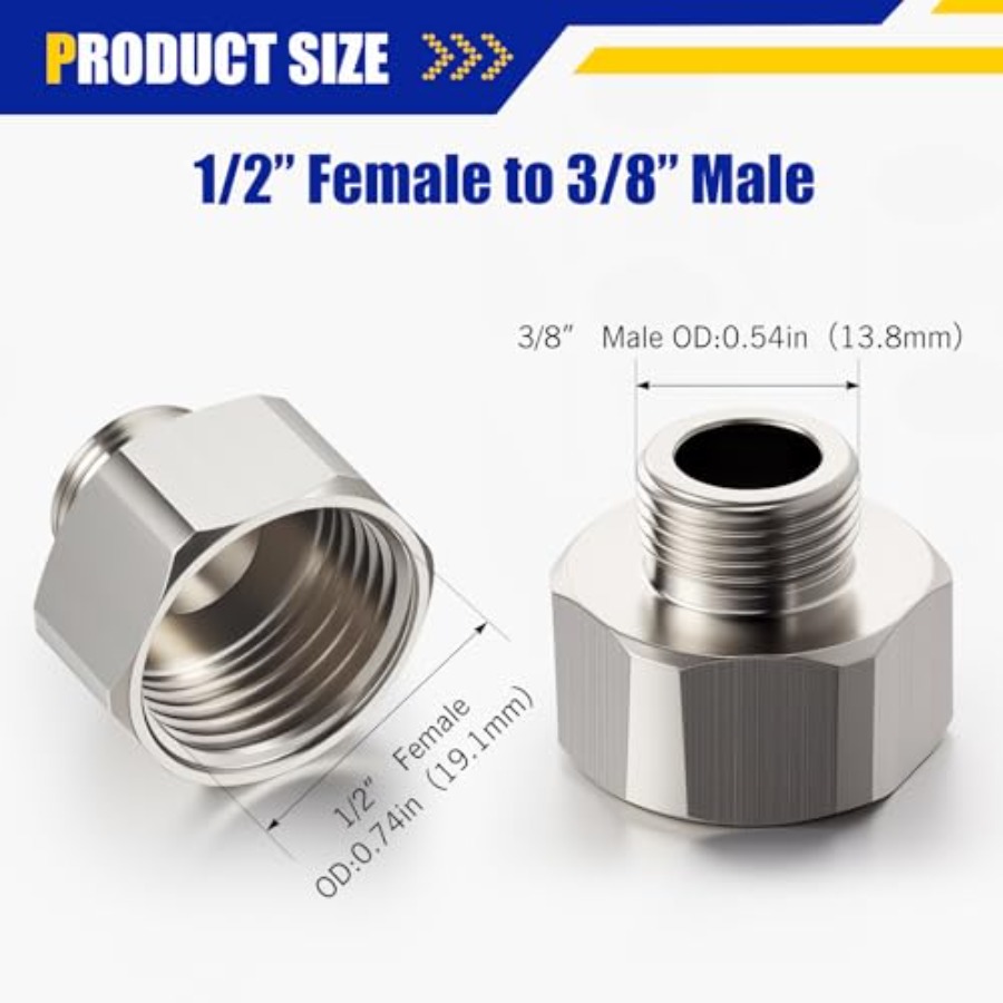 8 Pcs Brass Water Line Adapter – Compression Fitting Brass recenzja i cena
