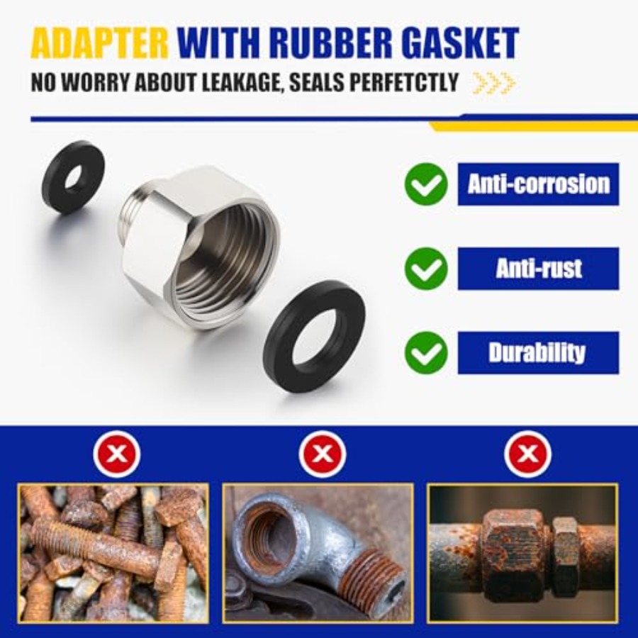 8 Pcs Brass Water Line Adapter – Compression Fitting Brass recenzja i cena