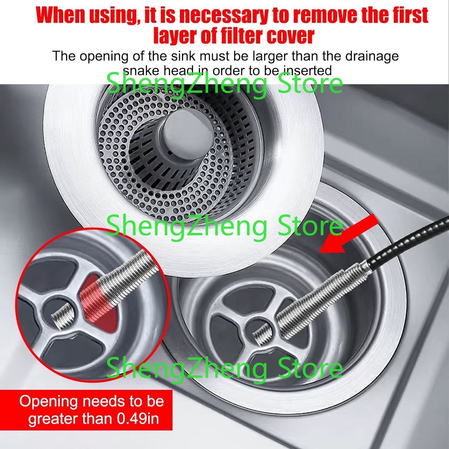 1Pcs Drain Snake Hair Drain Cl – Drain Snake Flexible recenzja i cena
