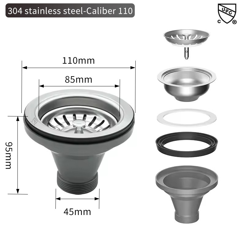 Sink Filter American Cup Kitch – Overflow Pipe Clip recenzja i cena