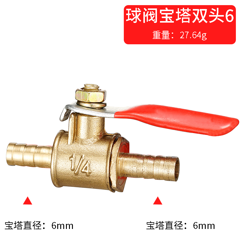 red handle small Valve 6mm 8mm – Compression Fitting Brass recenzja i cena