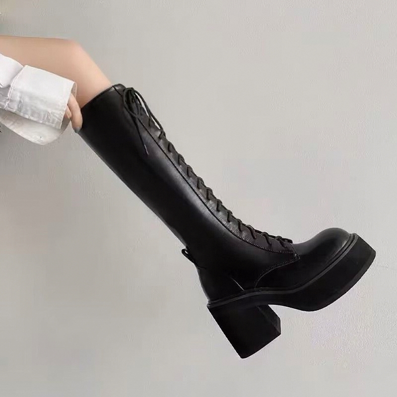 White  Boots Thick Bottom High – Pipe Bending Spring recenzja i cena